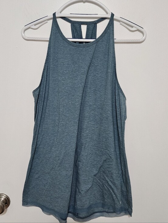 Apana Tops - Apana Women's Sleeveless High Neck Tank Top - Teal Size Large
